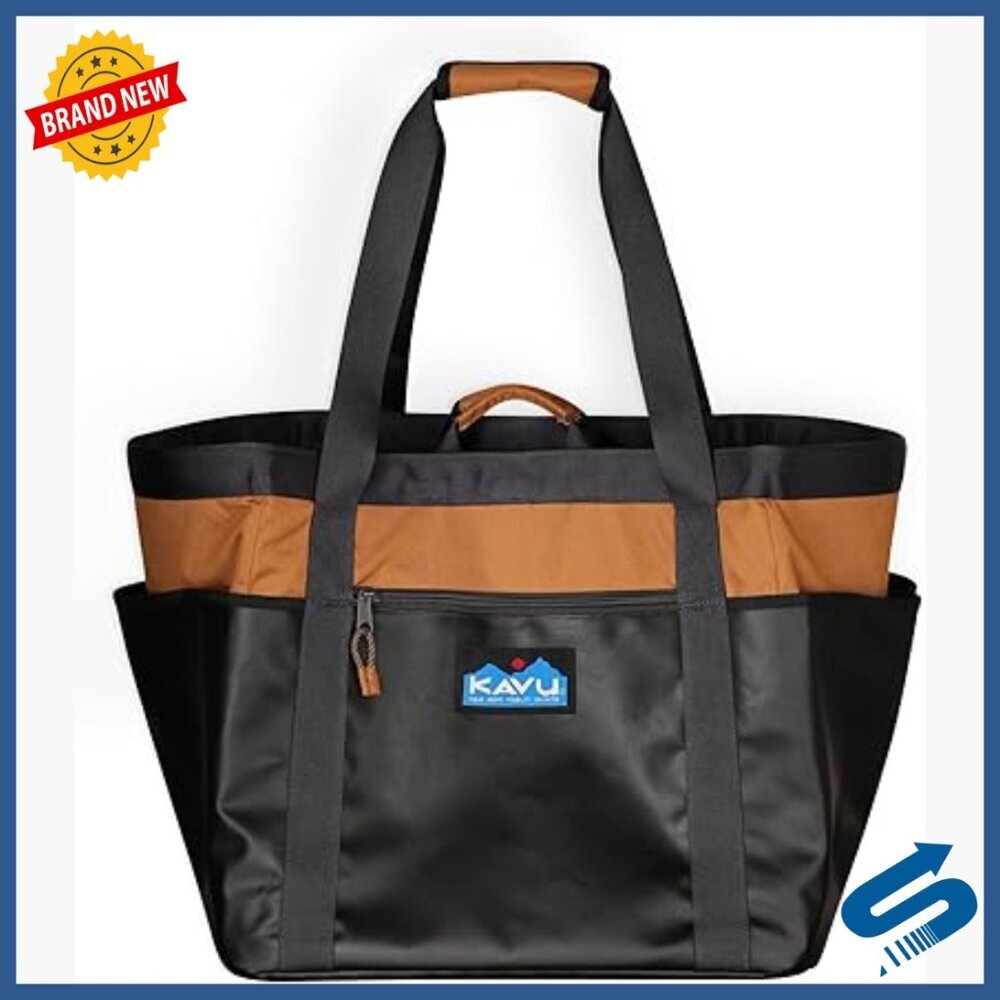 Large Water-Resistant Tote with Multiple Pockets for Outdoor Adventures